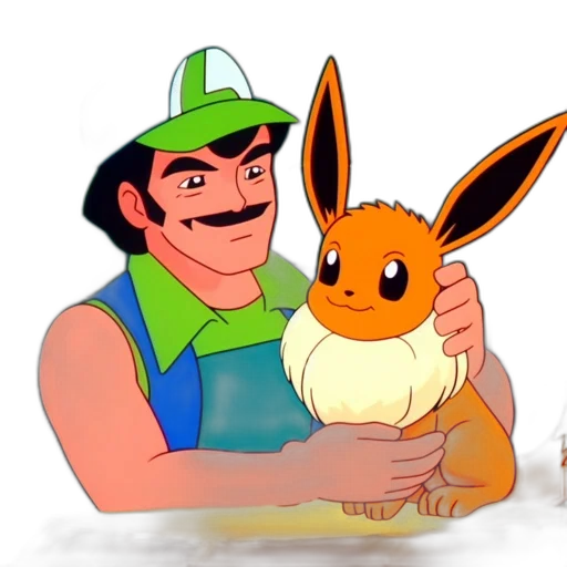 animal, hat, concept art, cartoon, pixel art, anime, fire, fog transparent PNG cut-out