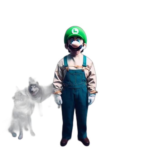 animal, creature, staff, mask, concept art, pixel art, 3d render, fantasy art transparent PNG cut-out