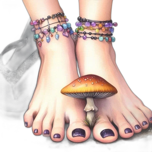 shoes, jewelry, photorealistic, watercolor, fantasy art, 3d render, close-up, shot transparent PNG cut-out