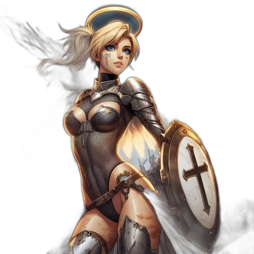 sword, weapon, fantasy art, concept art, comic book art, pixel art, golden, armored transparent PNG cut-out