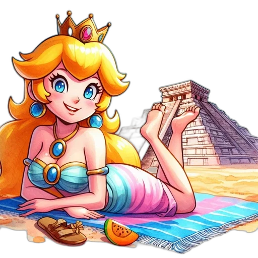crown, dress, jewelry, pixel art, concept art, fantasy art, watercolor, underwater transparent PNG cut-out