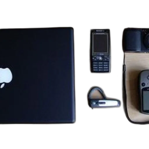 furniture, monochrome, dark, black, laptop, apple, logo, cell transparent PNG cut-out