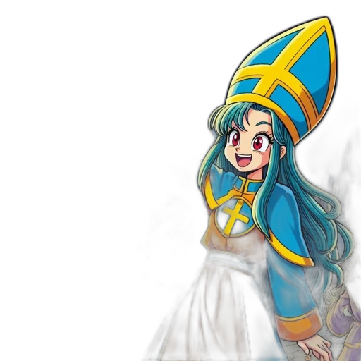 staff, sword, dress, crown, fantasy art, concept art, anime, 3d render transparent PNG cut-out
