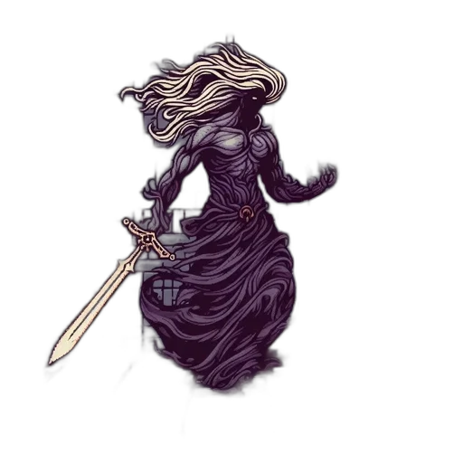 staff, sword, dress, dragon, fantasy art, concept art, pixel art, comic book art transparent PNG cut-out