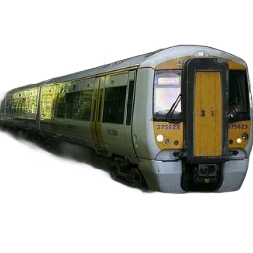 weapon, 3d render, photorealistic, yellow, white, train, number, 375623 transparent PNG cut-out