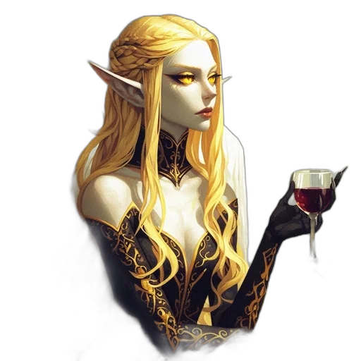 dragon, fantasy art, concept art, pixel art, comic book art, golden, female, character transparent PNG cut-out