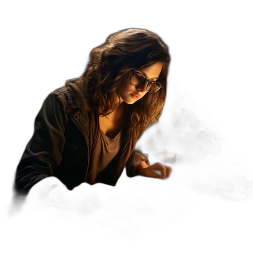 staff, face, hair, jacket, photorealistic, concept art, comic book art, oil painting transparent PNG cut-out