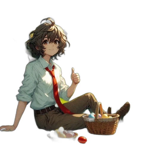food, staff, hat, creature, concept art, pixel art, anime, watercolor transparent PNG cut-out