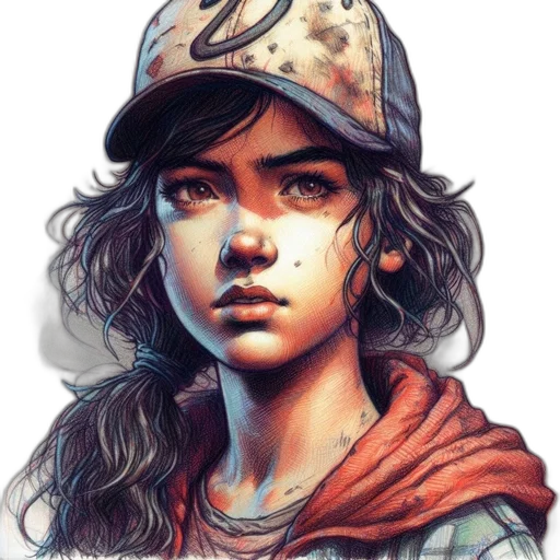 hat, face, jacket, weapon, fantasy art, comic book art, photorealistic, concept art transparent PNG cut-out
