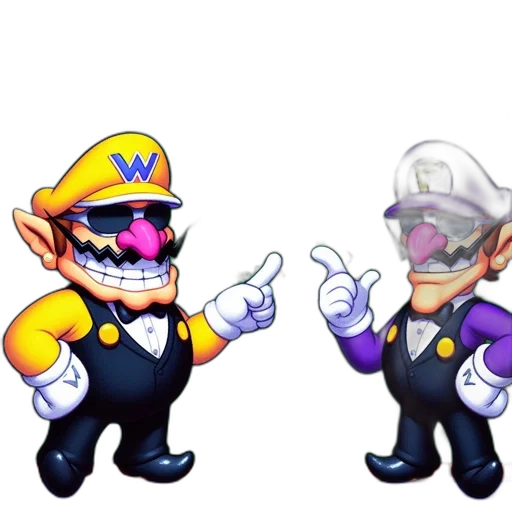 mask, pixel art, concept art, 3d render, cartoon, two, animated, characters transparent PNG cut-out