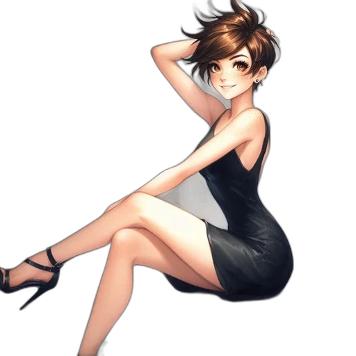dress, shoes, staff, concept art, anime, cartoon, pixel art, monochrome transparent PNG cut-out