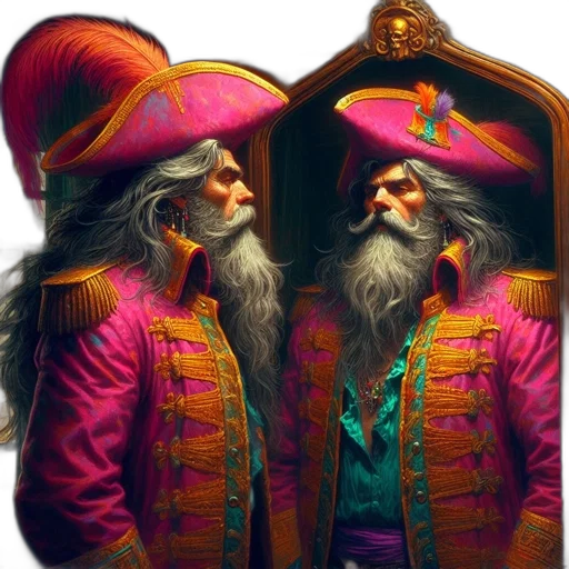 mask, hat, jacket, face, fantasy art, concept art, 3d render, photorealistic transparent PNG cut-out