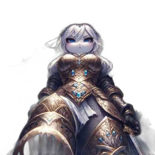 sword, dress, crown, staff, fantasy art, concept art, anime, pixel art transparent PNG cut-out