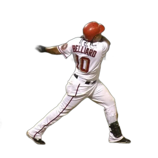 staff, photorealistic, baseball, player, name, belliard, his, jersey transparent PNG cut-out