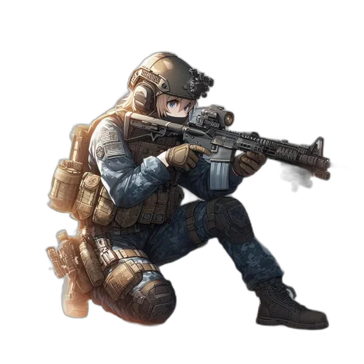 weapon, staff, concept art, pixel art, 3d render, fantasy art, soldier, blue transparent PNG cut-out