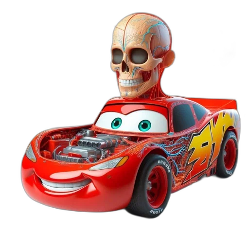 car, robot, animal, weapon, 3d render, concept art, illustrated, guide transparent PNG cut-out