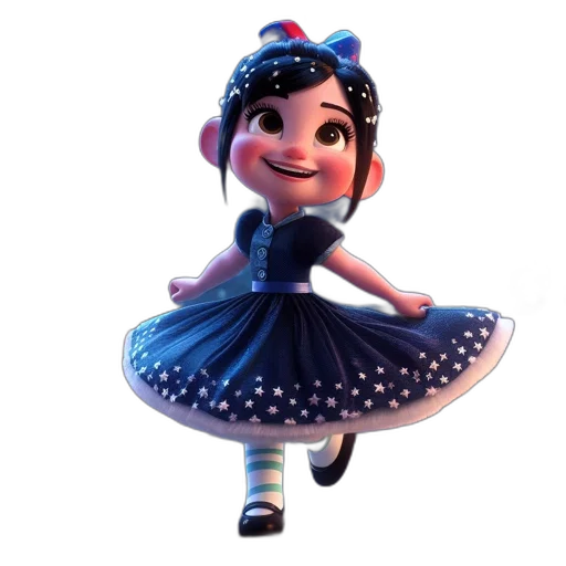 dress, robot, staff, crown, 3d render, concept art, cartoon, fantasy art transparent PNG cut-out