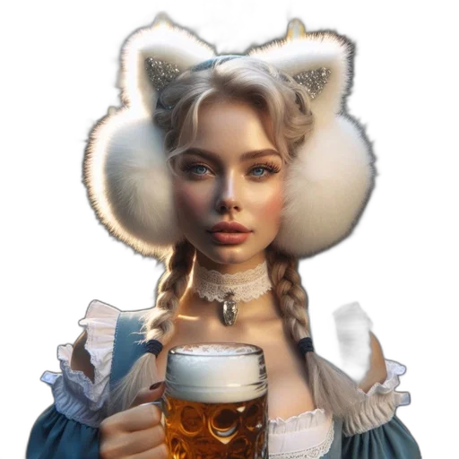 hat, animal, face, crown, fantasy art, photorealistic, oil painting, pixel art transparent PNG cut-out