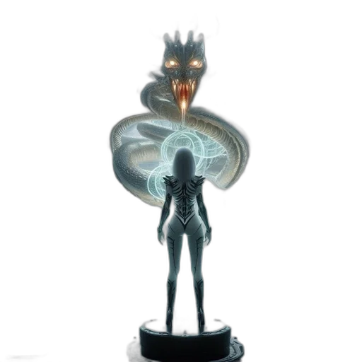 creature, concept art, 3d render, fantasy art, advanced, technological, setting, massive transparent PNG cut-out