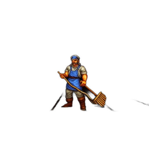 staff, weapon, sword, concept art, pixel art, fantasy art, 3d render, in-game transparent PNG cut-out