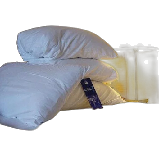 bottle, furniture, neatly, made, bed, white, pillows, lamp transparent PNG cut-out