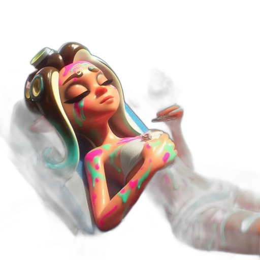 mask, face, robot, concept art, 3d render, fantasy art, vaporwave, neon lights transparent PNG cut-out