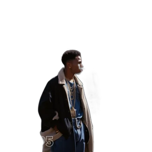 jacket, photorealistic, concept art, 3d render, cartoon, man, standing, urban transparent PNG cut-out