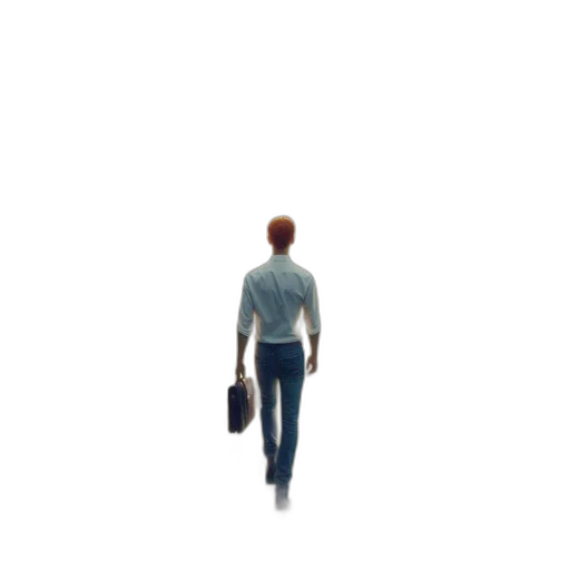 staff, jacket, robot, hair transparent PNG cut-out