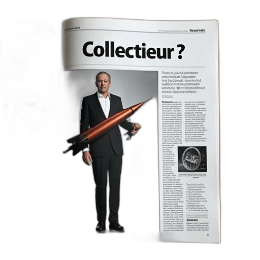 staff, magazine, page, large, image, man, suit, tie transparent PNG cut-out