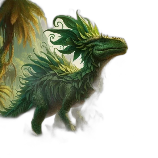 dragon, creature, animal, mask, fantasy art, concept art, watercolor, photorealistic transparent PNG cut-out