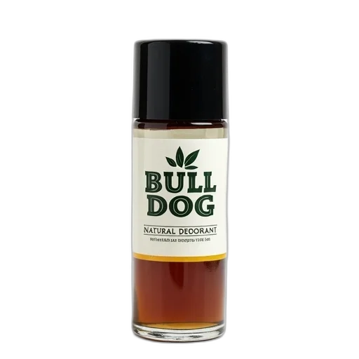 bottle, bull, dog, natural, deodorant, black, cap, label transparent PNG cut-out