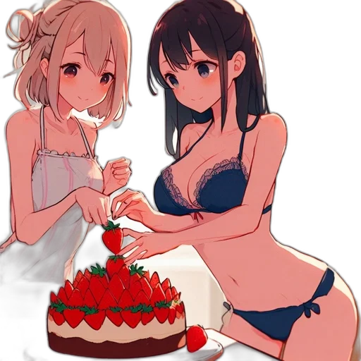 food, anime, pixel art, concept art, cartoon, fire, red, two transparent PNG cut-out