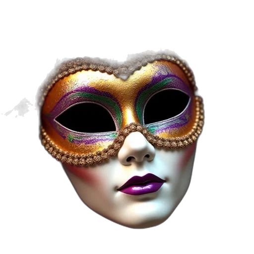 mask, jewelry, crown, face transparent PNG cut-out