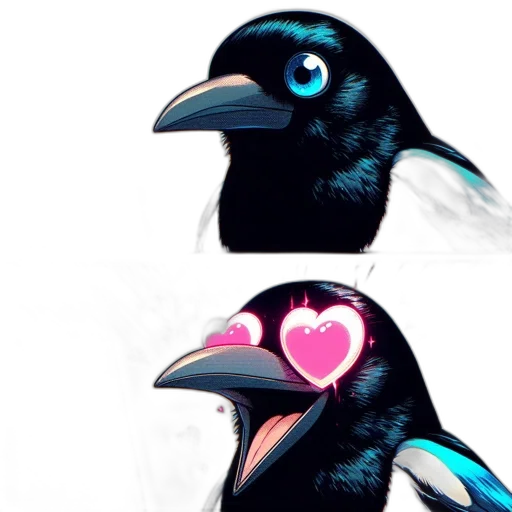 animal, creature, face, mask, concept art, 3d render, vaporwave, pixel art transparent PNG cut-out