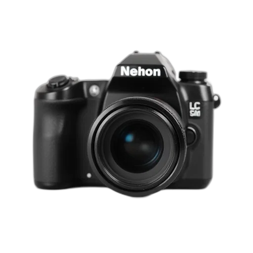 weapon, photorealistic, black, white, image, camera, large, lens transparent PNG cut-out