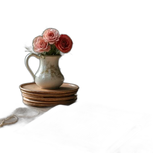 flower, crown, jewelry, hat, 3d render, photorealistic, watercolor, earth tones transparent PNG cut-out