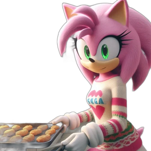 food, animal, 3d render, concept art, pixel art, vaporwave, domestic, setting transparent PNG cut-out