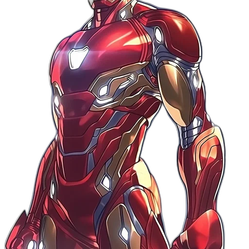 robot, weapon, animal, concept art, comic book art, anime, 3d render, red transparent PNG cut-out