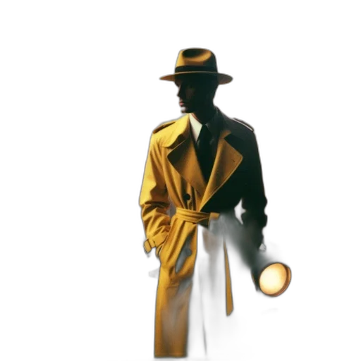 jacket, staff, hat, mask, concept art, 3d render, photorealistic, comic book art transparent PNG cut-out