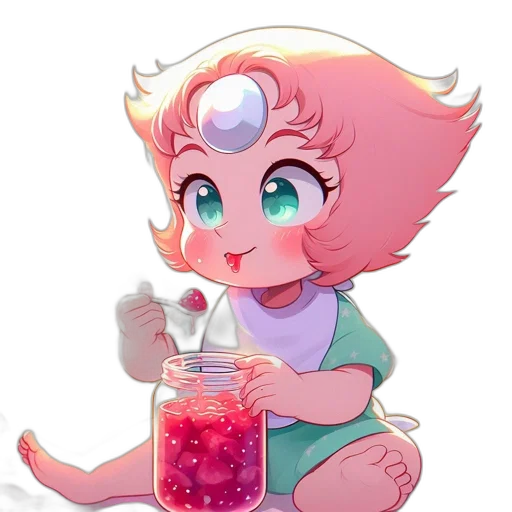 staff, food, creature, bottle, vaporwave, concept art, pixel art, anime transparent PNG cut-out