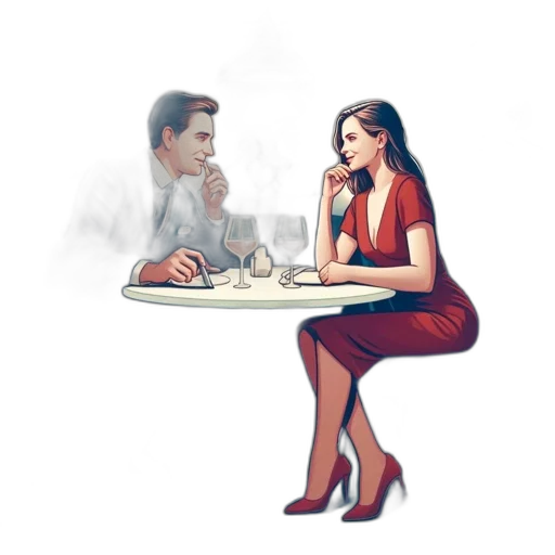food, dress, furniture, concept art, pixel art, cartoon, comic book art, fog transparent PNG cut-out