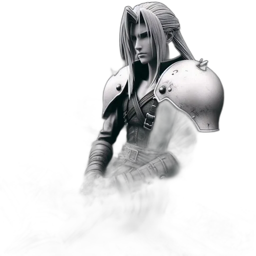 sword, weapon, robot, mask, fantasy art, concept art, comic book art, photorealistic transparent PNG cut-out