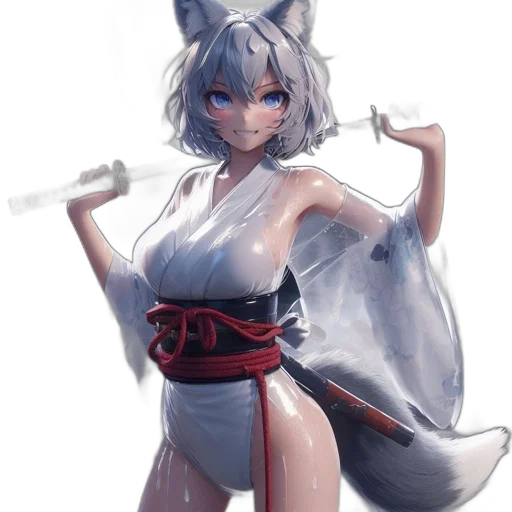 staff, weapon, sword, dress, fantasy art, concept art, anime, watercolor transparent PNG cut-out