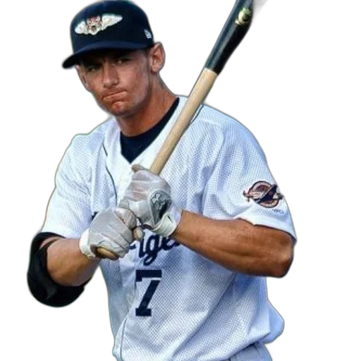 staff, weapon, animal, baseball, player, white, uniform, number transparent PNG cut-out
