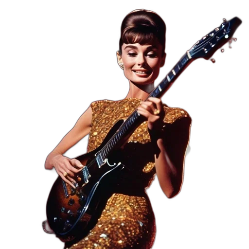 dress, image, woman, 1960s-style, hairstyle, gold, sequined, plays transparent PNG cut-out