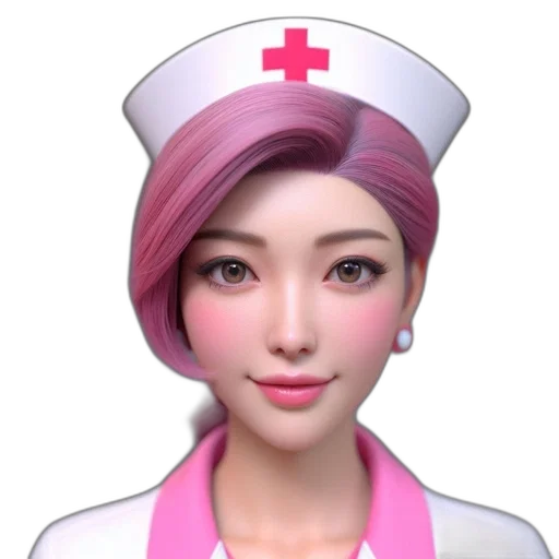 staff, face, robot, 3d render, photorealistic, concept art, cartoon, pastel transparent PNG cut-out