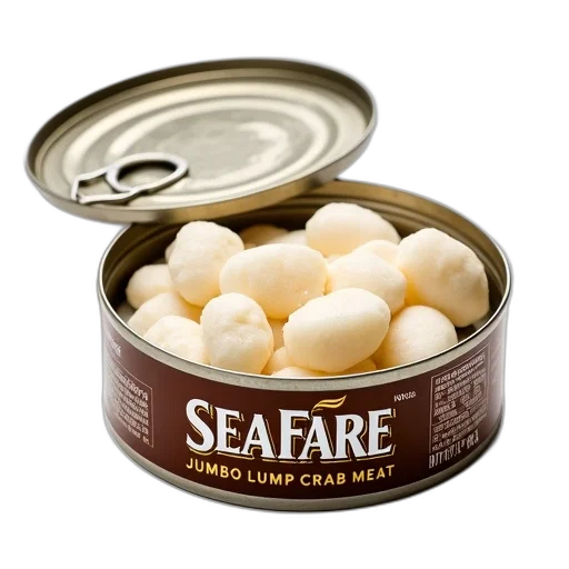 food, can, sea, fare, brand, jumbo, lump, crab transparent PNG cut-out