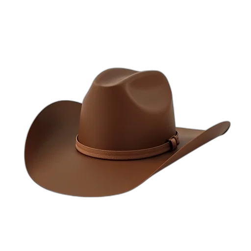 hat, weapon, crown, animal, plain, brown, cowboy, simple transparent PNG cut-out
