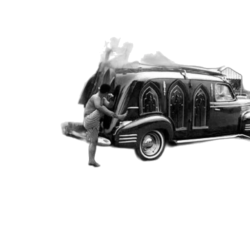 car, staff, concept art, 3d render, photorealistic, comic book art, city street, fire transparent PNG cut-out