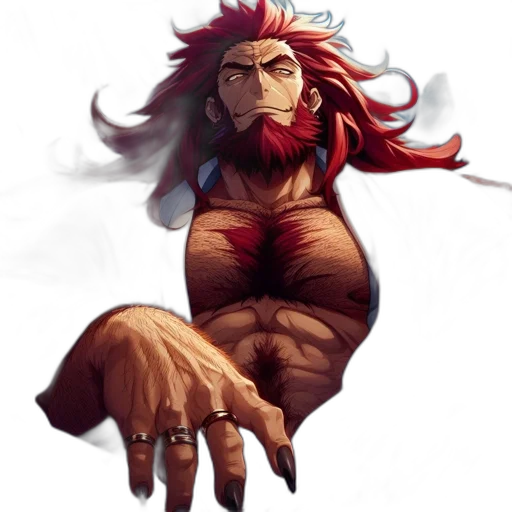 creature, concept art, fantasy art, pixel art, anime, red, animated, figure transparent PNG cut-out